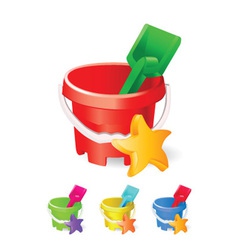 Beach toys vector image