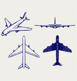 Jets symbols vector image
