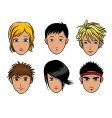 Girl boy vector image