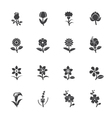 Flower Icons for Pattern vector image