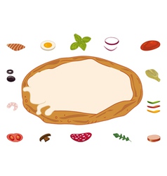 Build your pizza vector image