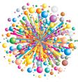 Exploding color Exploding color vector image