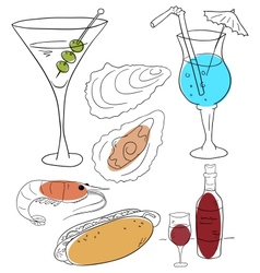Food and drink vector image