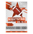 Sport event poster football vector image
