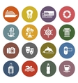 Travel Vacation Recreation icons set vector image