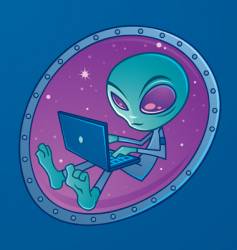 Alien vector image