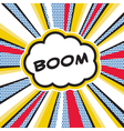 BOOM Pop Art Explosion vector image