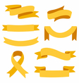 Ribbons set vector image