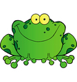 Fat Frog Cartoon Mascot Character vector image