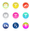 Medical icons vector image