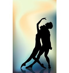 Couple ballet dancers Couple ballet dancers vector image