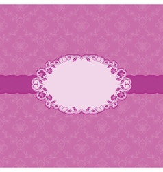 Template frame design for greeting card vector image