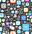 Web graphic interface icons seamless background vector image
