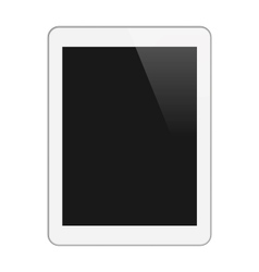 Realistic Tablet PC With Blank Screen Vertical vector image