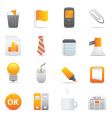 Office icons vector image