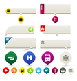 Pin points and tooltip set vector image