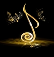Golden note vector image