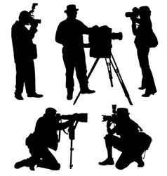 Photographer Silhouette vector image