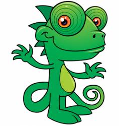 Chameleon character vector image