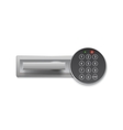 Digital lock for safe or door on a white vector image