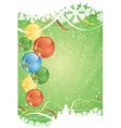 Winter green decorative vector image