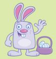 Easter bunny cartoon vector image