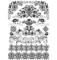 Floral icons vector image
