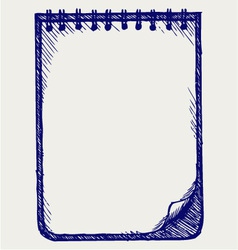 Paper with notebook vector image