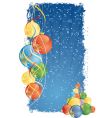 Christmas winter elements vector image