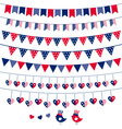 American flag themed vector image