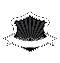 Vintage label with scroll vector image