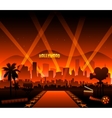 Hollywood movie red carpet vector image