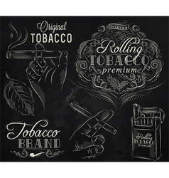 Tobacco chalk vector image