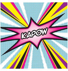 KAPOW Pop Art vector image