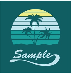 Summer t-shirt design vector image