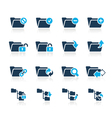 Folders Icons 1 Azure Series vector image
