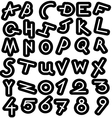 Decorative alphabet set vector image
