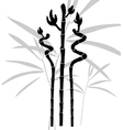 Abstract bamboo vector image