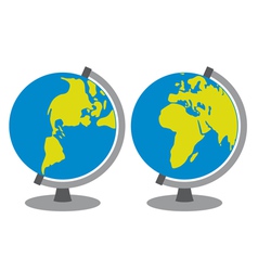 School globe vector image