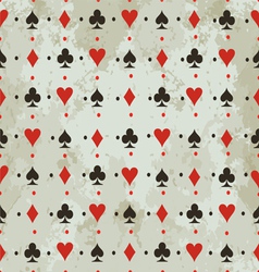 Background with card suits vector image