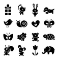 Baby icon set vector image