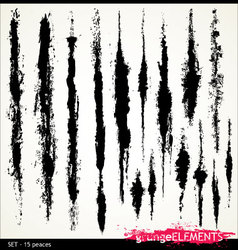 Grunge elements - set- 15 peaces vector image
