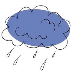 Thunderstorm vector image