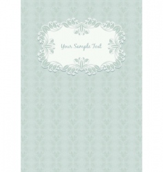 Floral pattern and frame vector image