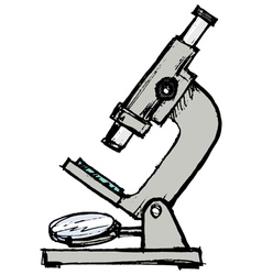 Microscope vector image