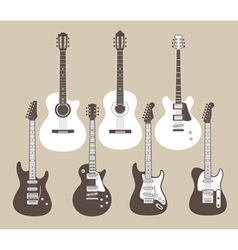 Guitars vector image