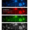 Abstract glowing banners vector image