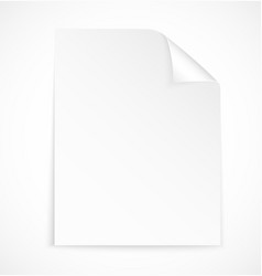 Blank letter paper icon vector image