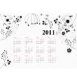 Calendar for 2011 vector image