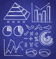 Info chart doodle vector image
